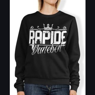 Crowned Rapide Daneben Logo Girlie Sweatshirt