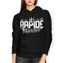 Crowned Rapide Daneben Logo Girlie Hoodie