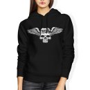 Winged Skull Girlie Hoodie